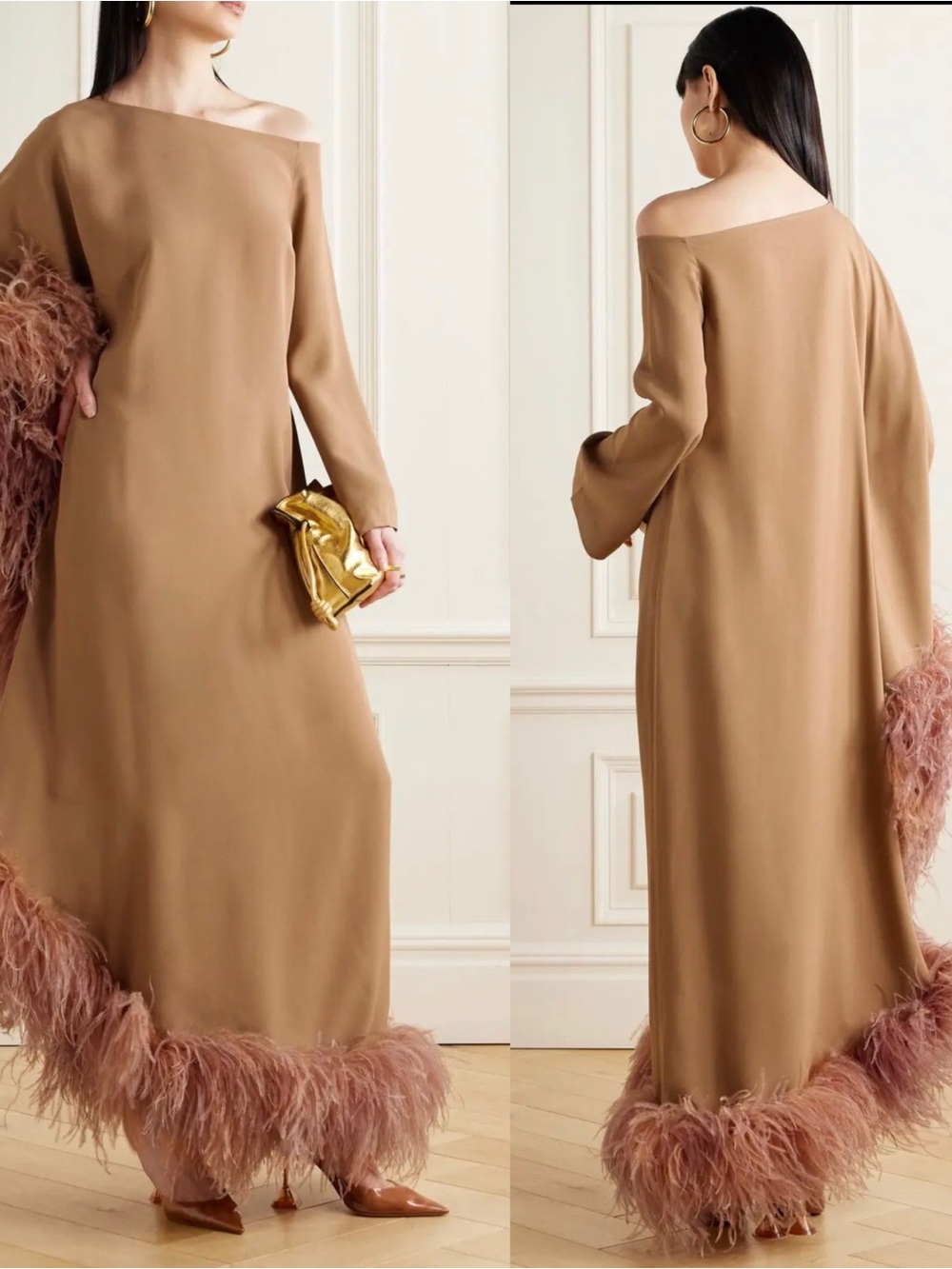 Taller Marmo Ubud Feather Maxi 38 Brown